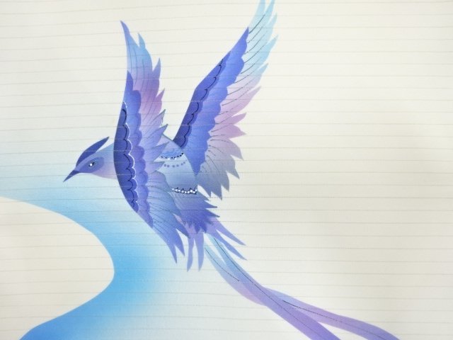 アンティーク　絽　鳥模様名古屋帯